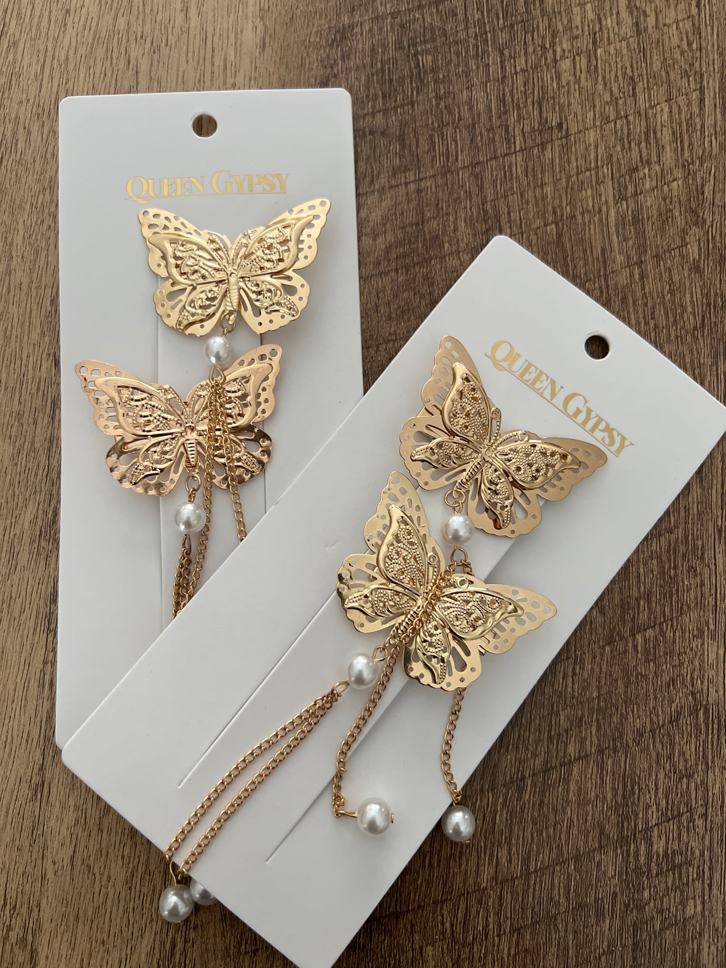 Queen Gypsy Butterfly Clips