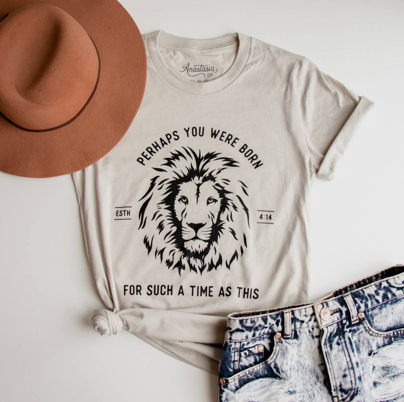 For Such A Time As This Esther Lion Christian Graphic Tee